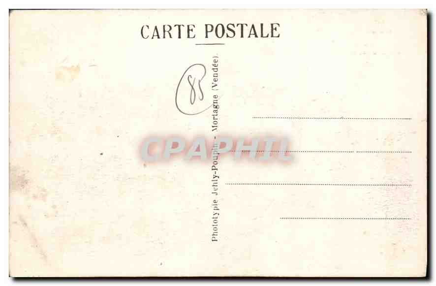 Tiffauges (Vendée) — Château de Barbe Bleue — La Tour de Vidame — Verso