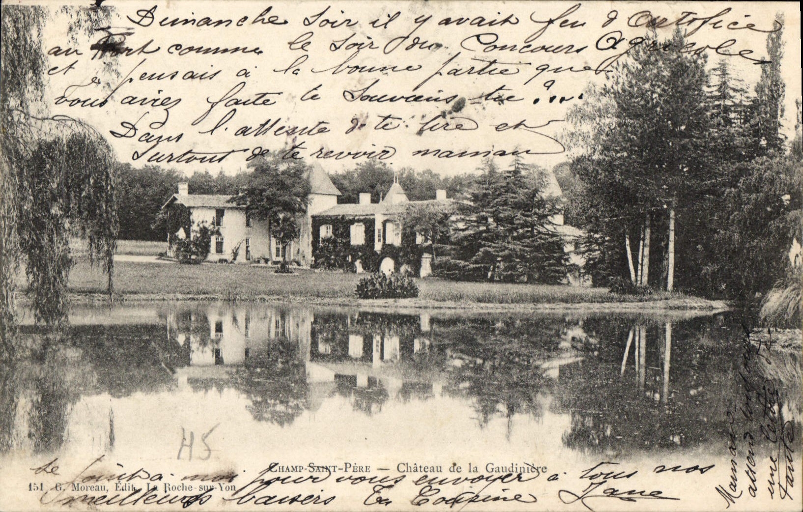 Champ-Saint-Père — Château de la Gaudinière — G. Moreau, Verleger