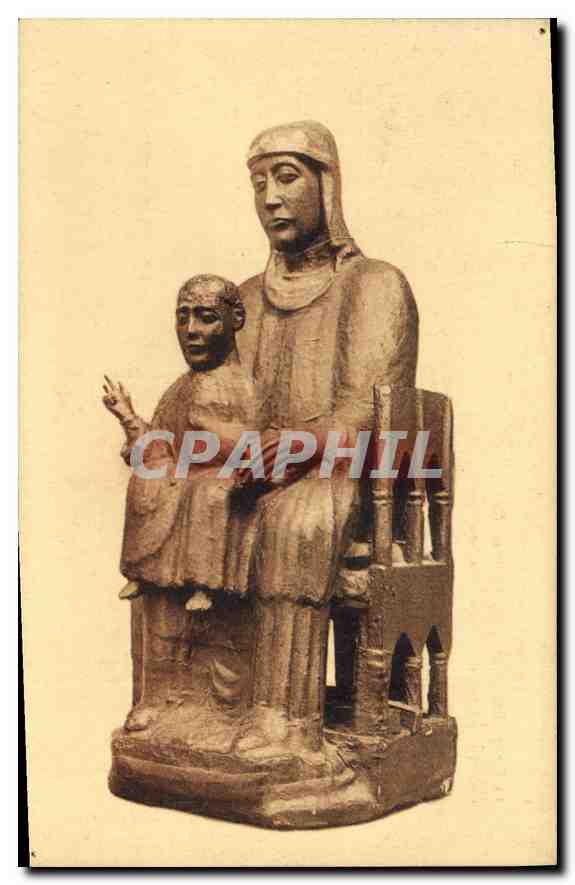 CPA Moulins la Vierge Noire Cathedrale XII S M H collection du syndicat d'Initiative Essi Bourbonnai