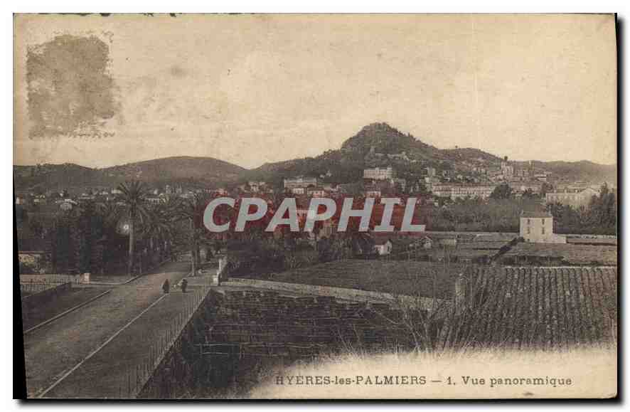 CPA Hyeres les Palmiers vue panoramique 