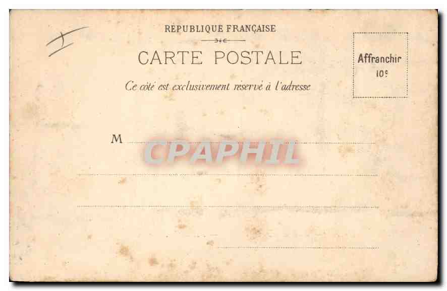 CPA Hyeres Avenue de Palmiers  — Rückseite