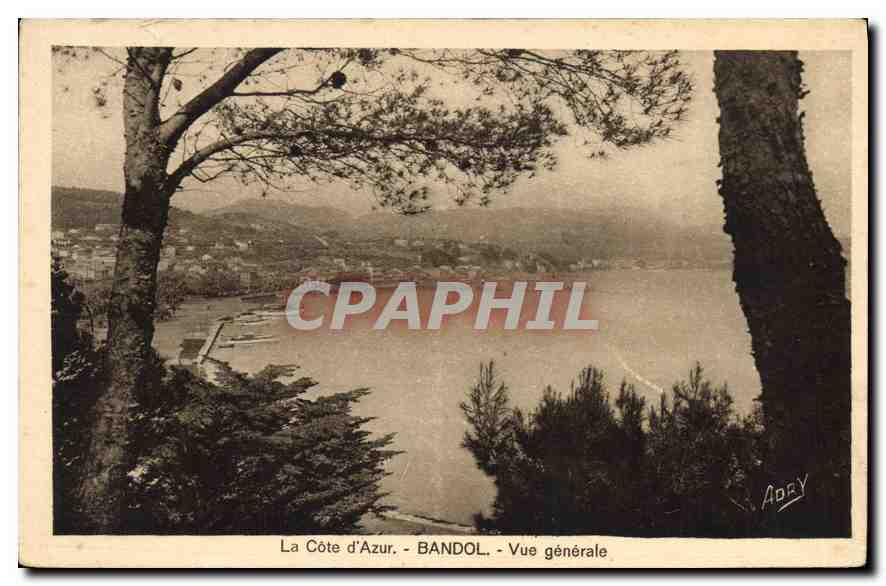 CPA La Cote d'Azur Bandol vue generale 