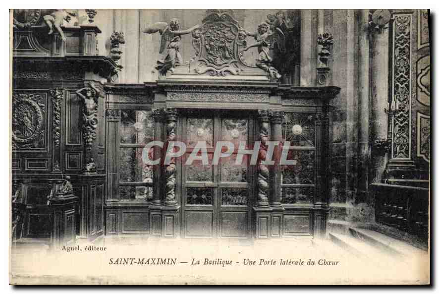 CPA Saint Maximin la Basilique une porte laterale du Choeur 