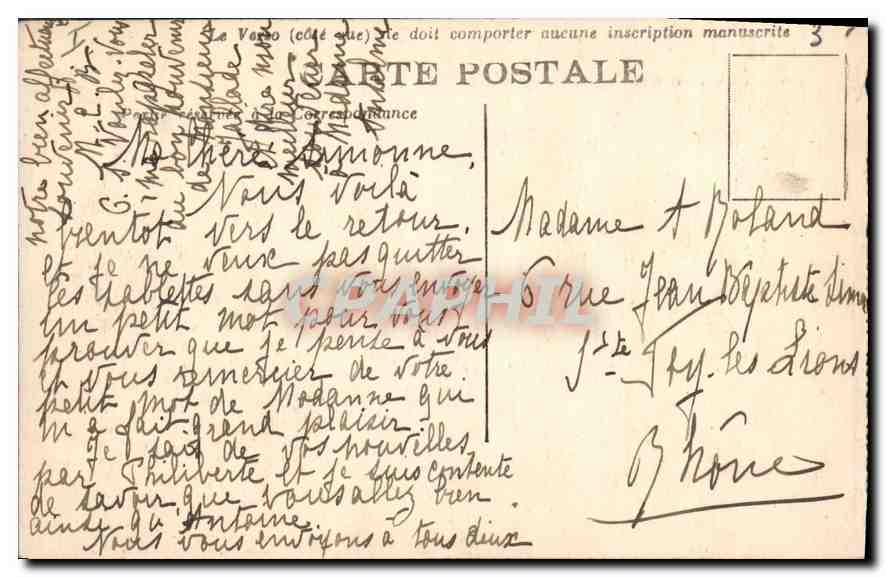 Côte d'Azur - TOULON - Le Mourillon — Jardin au bord de la mer — éditeur inconnu, n° 539 — Verso