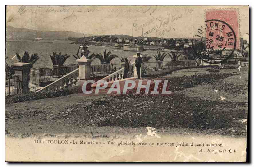 CPA Toulon Le Mourilon Vue generale prise du nouveau jardin d'accilimatation