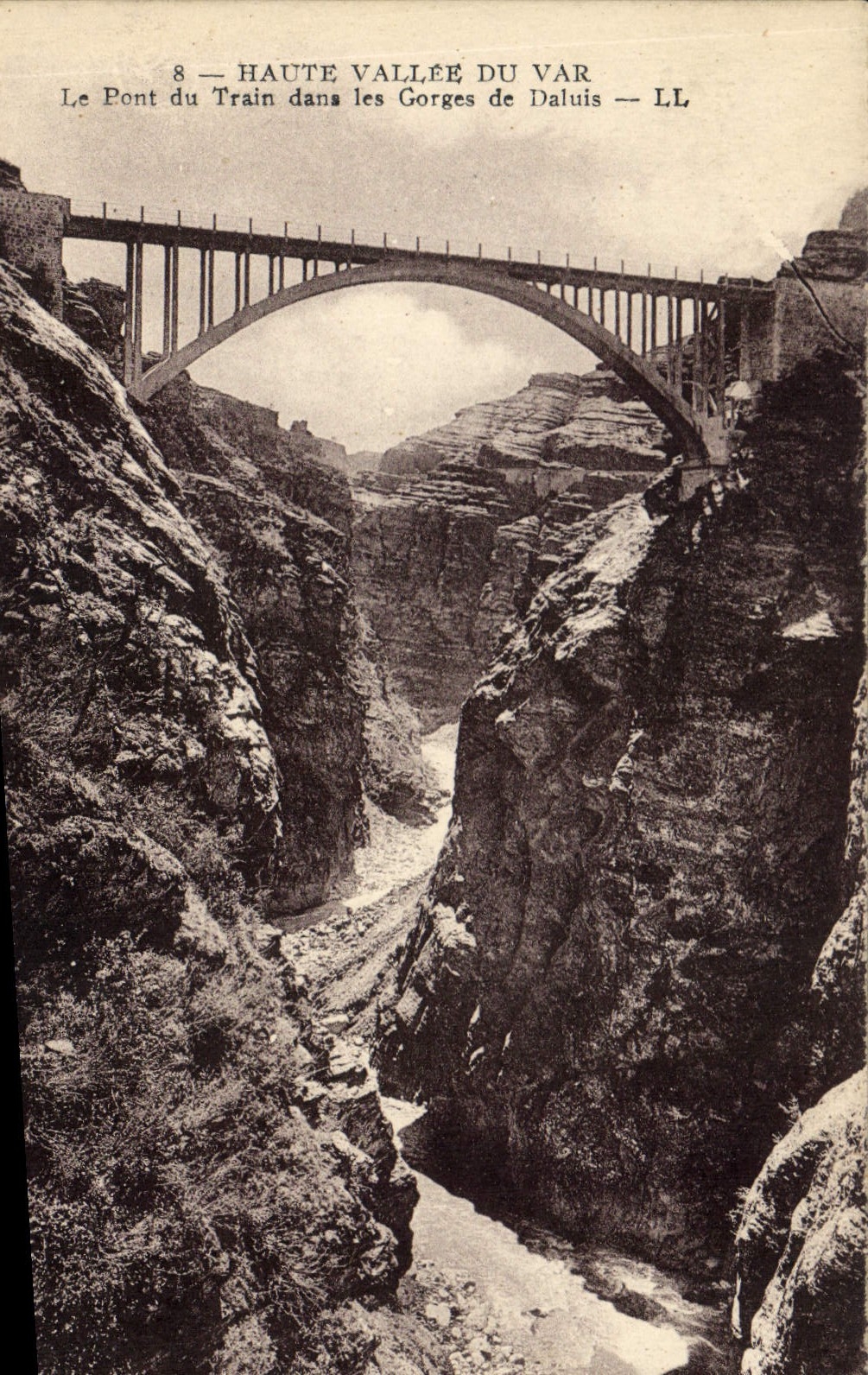 Le Pont du Train dans les Gorges de Daluis — HAUTE VALLÉE DU VAR — LL