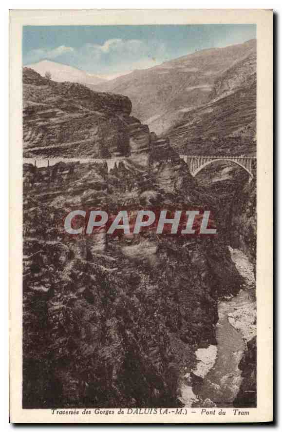 Traversée des Gorges de DALUIS (A.-M.) — Pont du Tram