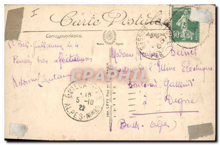 CPA Haute Vallee du Var Dans les Gorges de Daluis Le Tete de Femme  — Rückseite