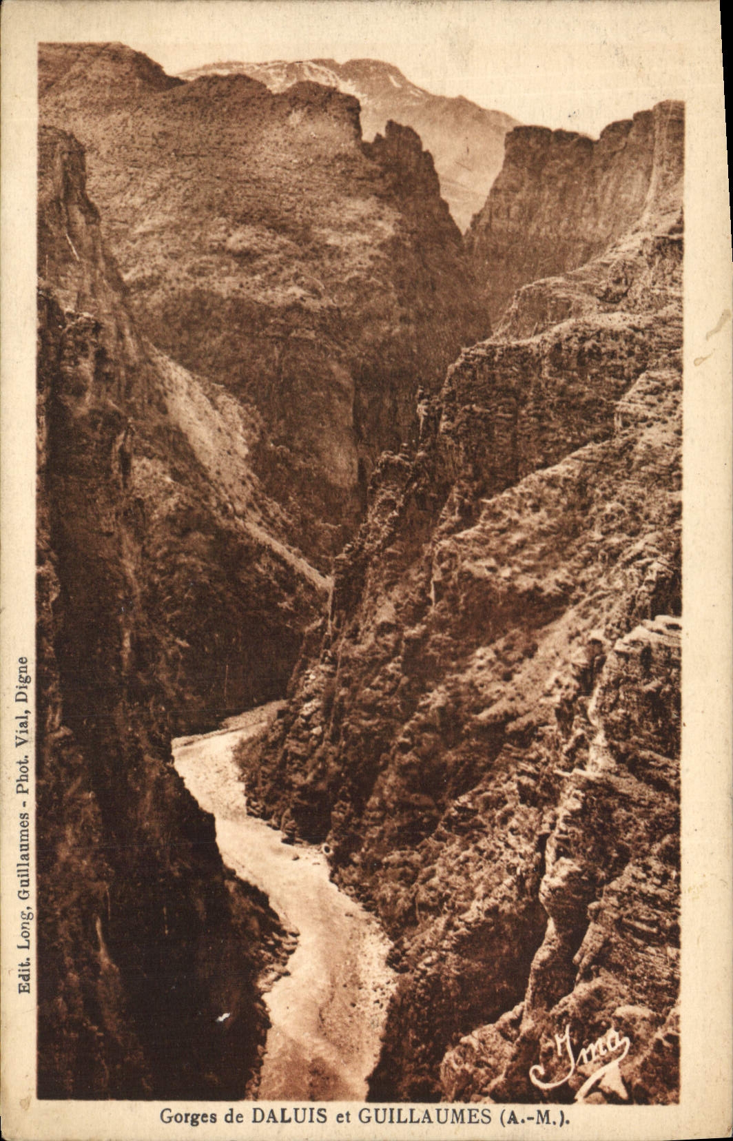 CPA Gorges de Daluis et Guillaumes A M 