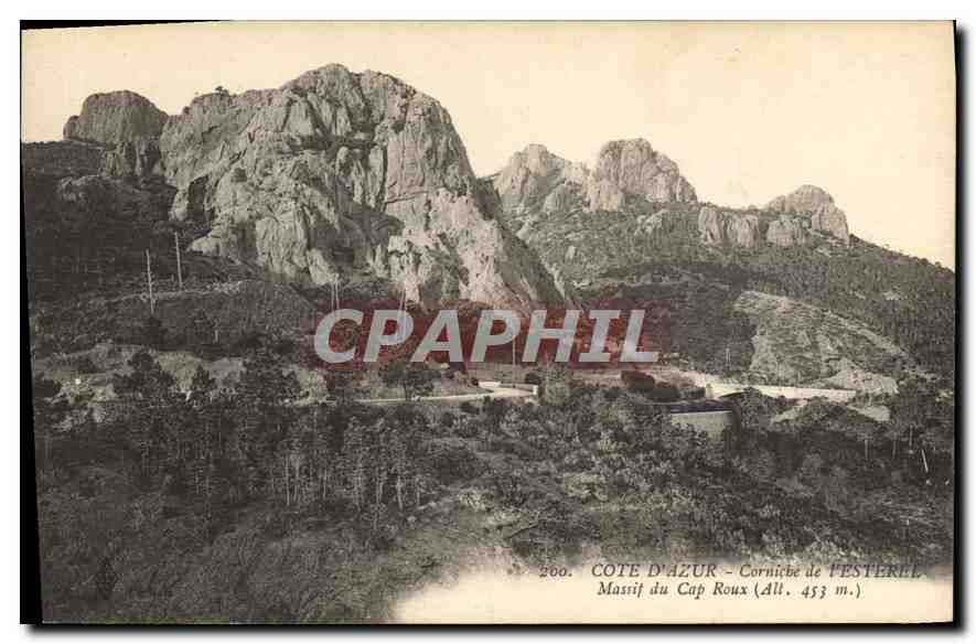 Côte d'Azur — Corniche de l'Estérel — Massif du Cap Roux (453 m.)