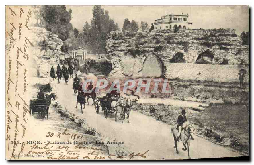 Nice - Ruines de Cimiez - Les Arènes — Édition Giletta, phot., Nice, n° 504