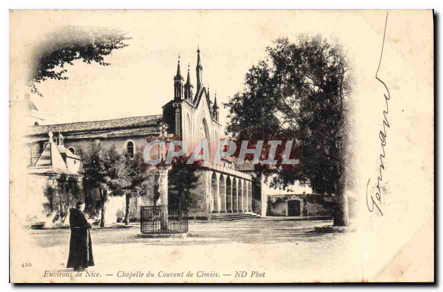 CPA Environs de Nice Chapelle du Couvent de Cimiez 