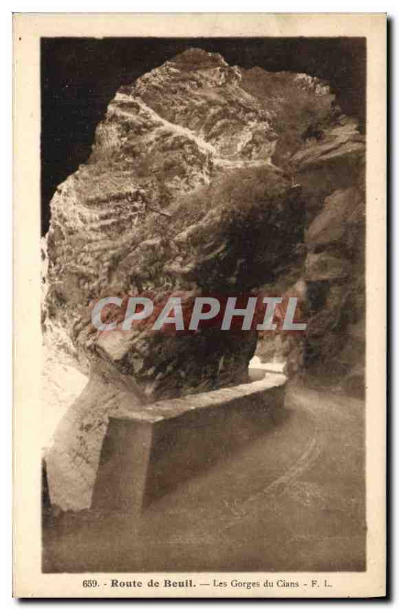 Les Gorges du Cians — Route de Beuil — F. L. n° 639