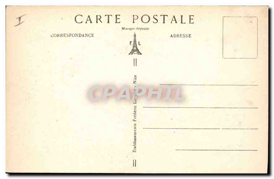 Les Gorges du Cians — Route de Beuil — F. L. n° 639 — Rückseite