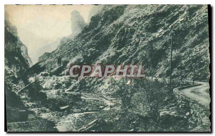 Gorges inférieures du Gians — Route des Alpes — Affranchissement 5 francs