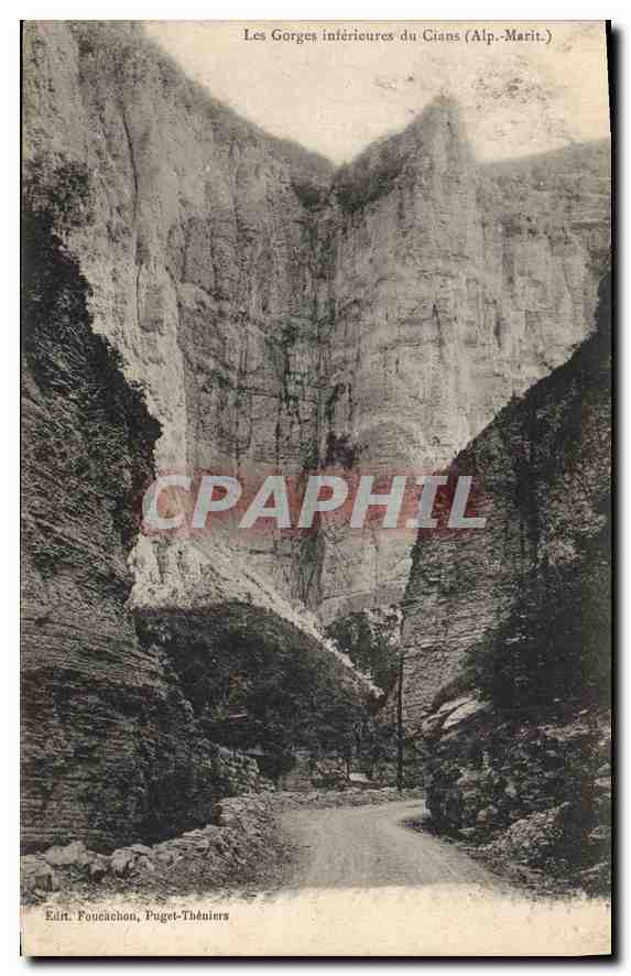 Les Gorges inférieures du Cians (Alp.-Marit.) — Éditeur Foucauchon, Puget-Théniers