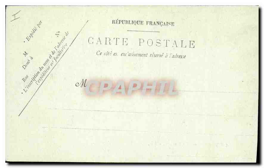 CPA La Bocca Les Rochers  — Rückseite