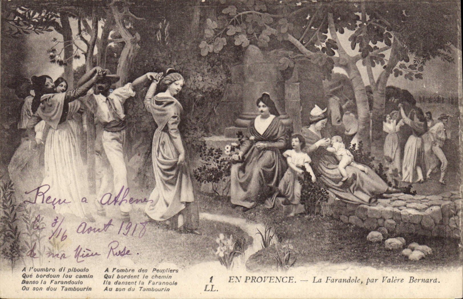 En Provence — La Farandole, par Valère Bernara — LL. n°1