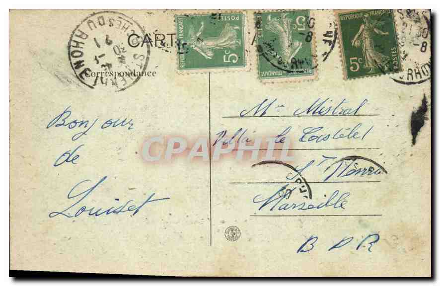 La Farandole — In der Provence — Coll. L. A. n°29 — Rückseite