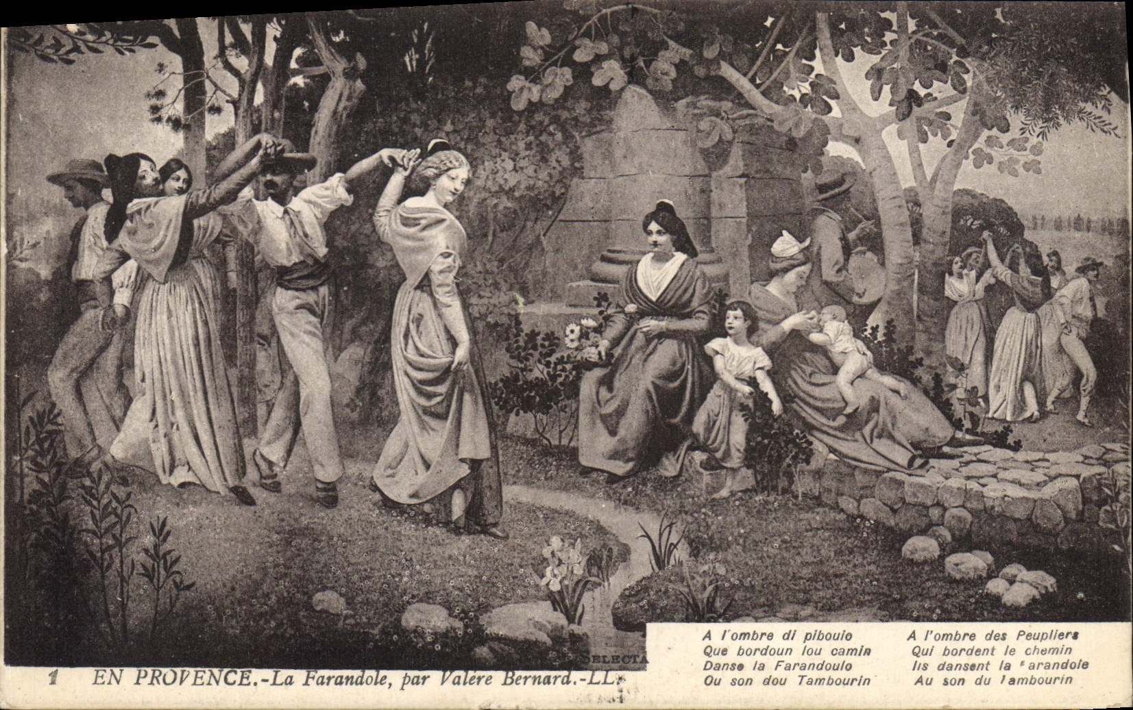 In der Provence — La Farandole, von Valère Bernard — LL