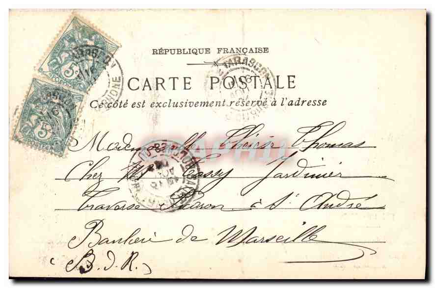 CPA En Provence La Farandole  — Rückseite