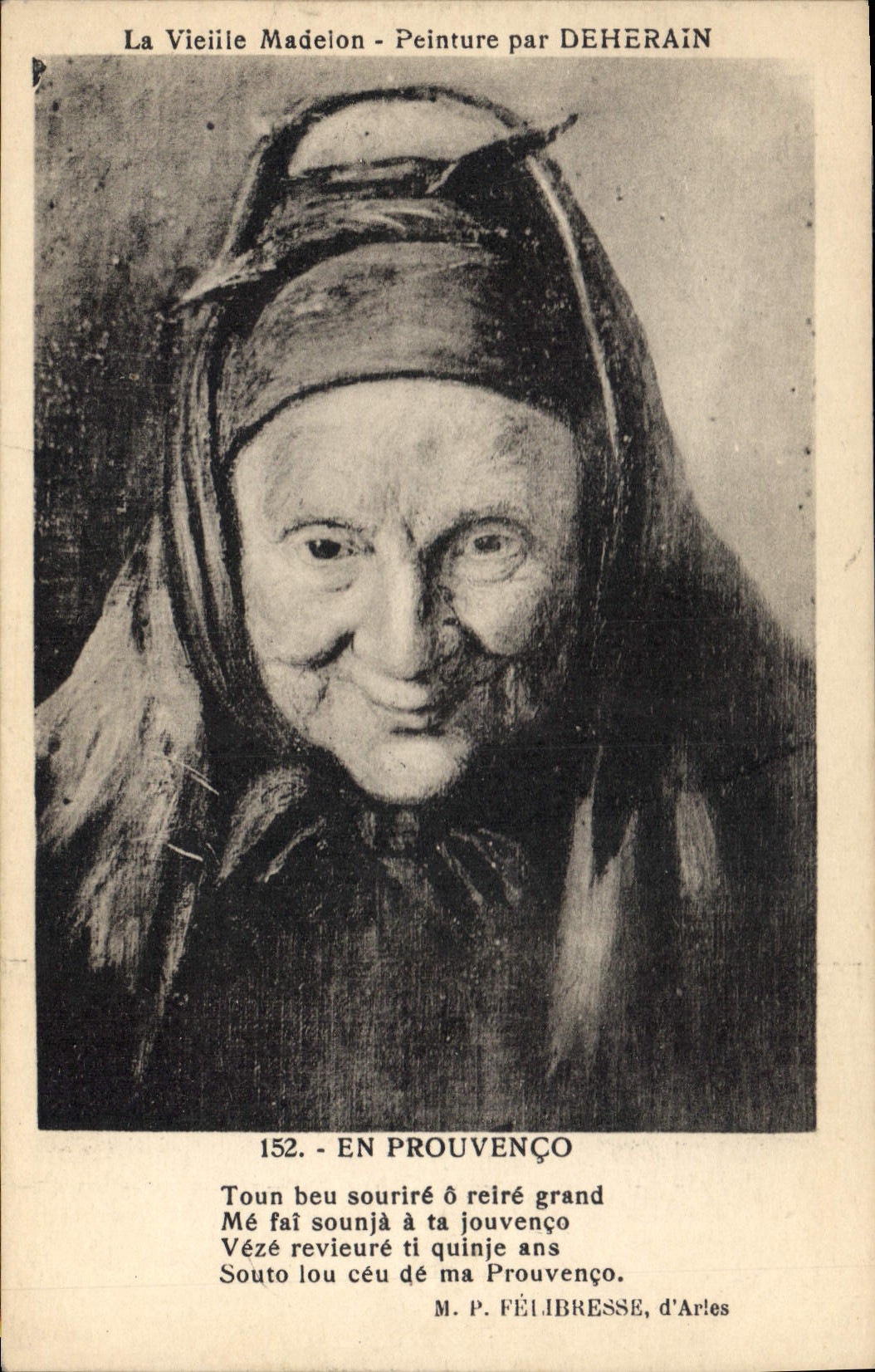 La Vieille Madelon - Gemälde von DEHERAIN - M.P. Félibresse, d'Arles