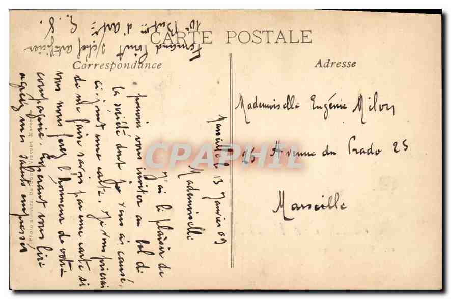 La Farandole — En Provence — Collection L. A. n°29 — Verso