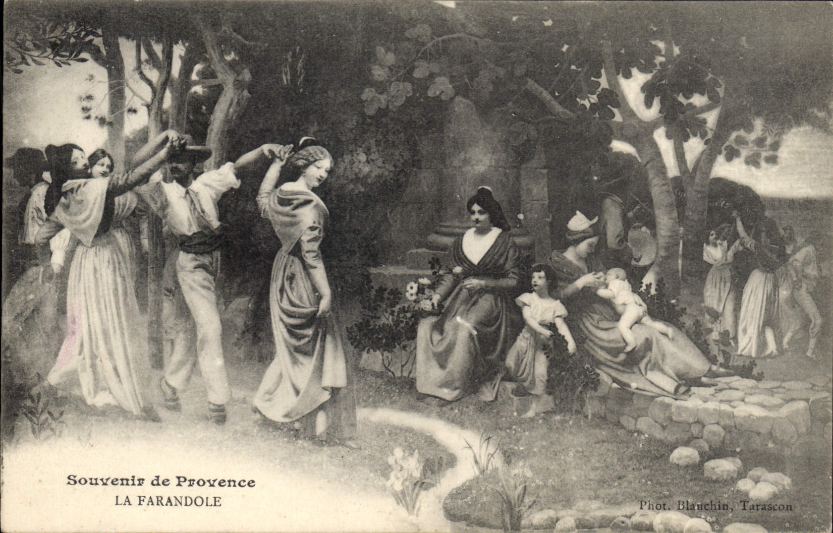 La Farandole — Erinnerung an Provence — Foto. Blanchin, Tarascon