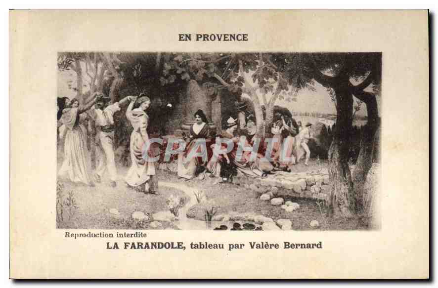 La Farandole — tableau par Valère Bernard — Éd. d'Art M. Bernard, Marseille