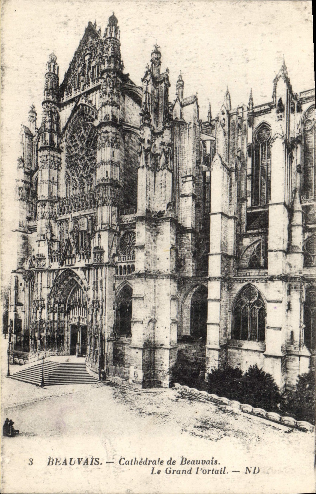 CPA Beauvais Cathedrale de Beauvais Le Grand l'ortail 
