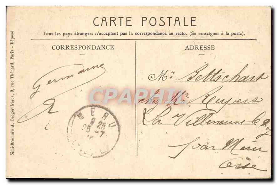 CPA Beauvais La Cathedrale  — Rückseite