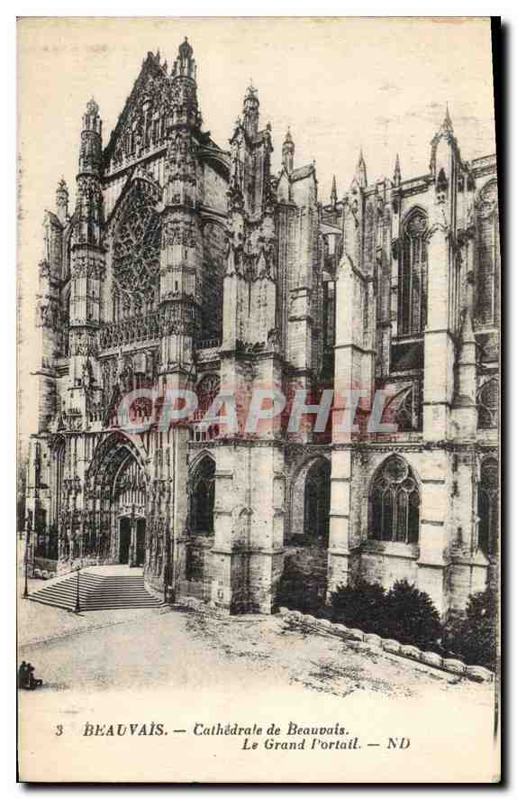 CPA Beauvais La Cathedrale Le Grand Portail  