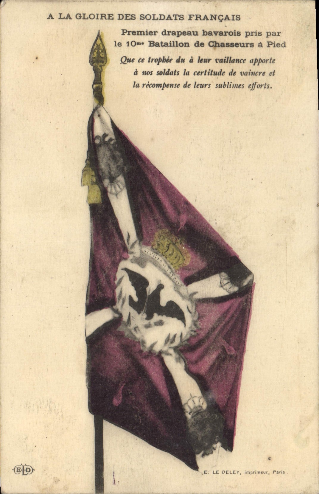 CPA A La Glore des Soldats Francais Militaria