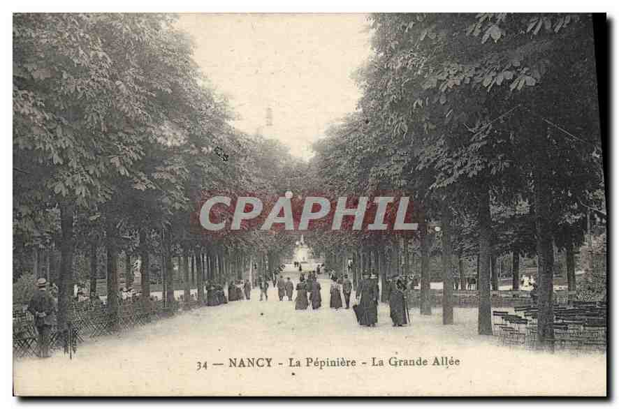 CPA Nancy La Pepiniere La Grande Allee 