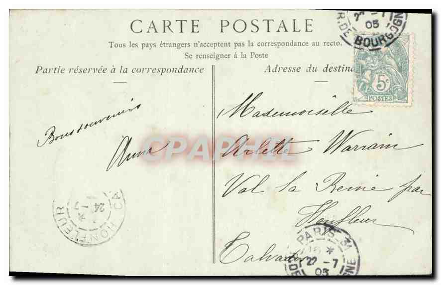 CPA Musee du Louvre Corot Une Matiner  — Verso