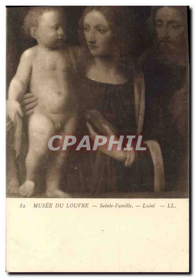 CPA Musee du Louvre Sainte Famille Luini 