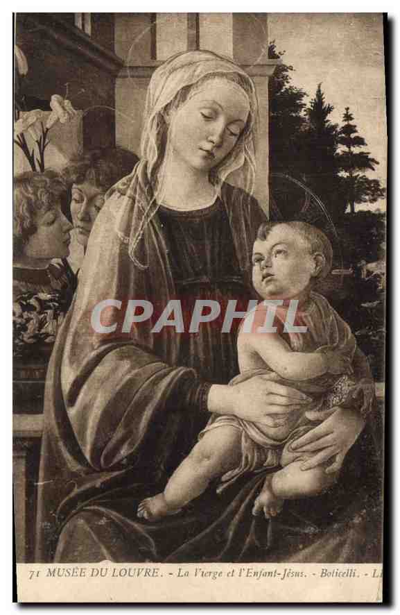 CPA Musee du Louvre La Vierge et l'Enfant Jesus Bolicelli 