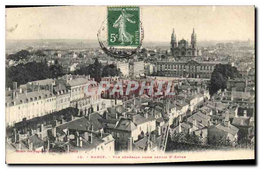 CPA Nancy Vue Generale prise Depuis St Epvre