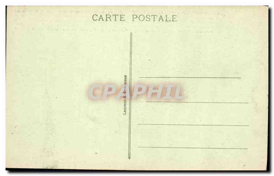 Château de Combourg (Il-et-V.) — Vue du château au bord de l'étang — éditeur Laurent-S.-F. & F. n°3118 — Verso