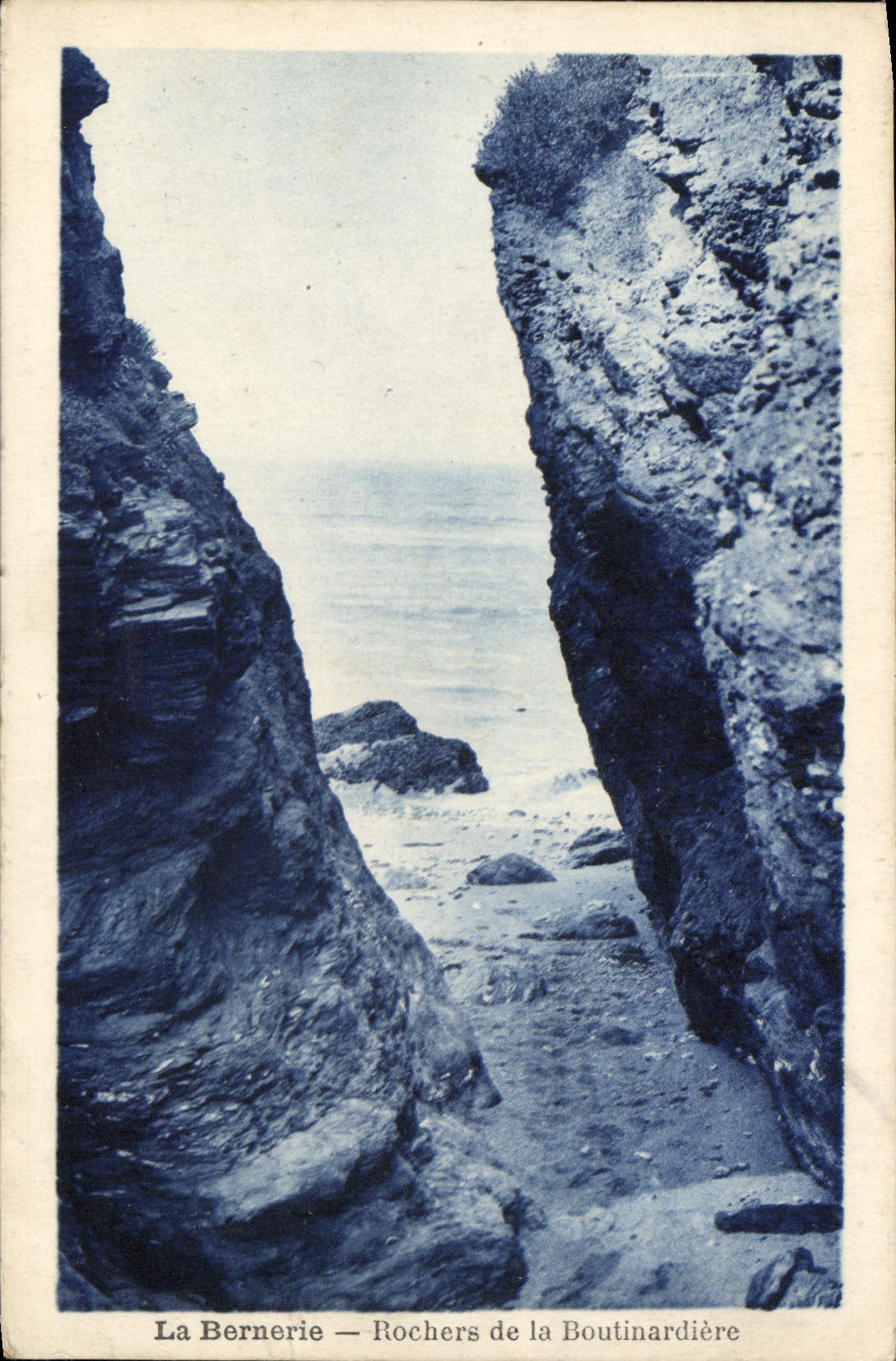 CPA La Bernerie Rochers de la Boutinardiere 