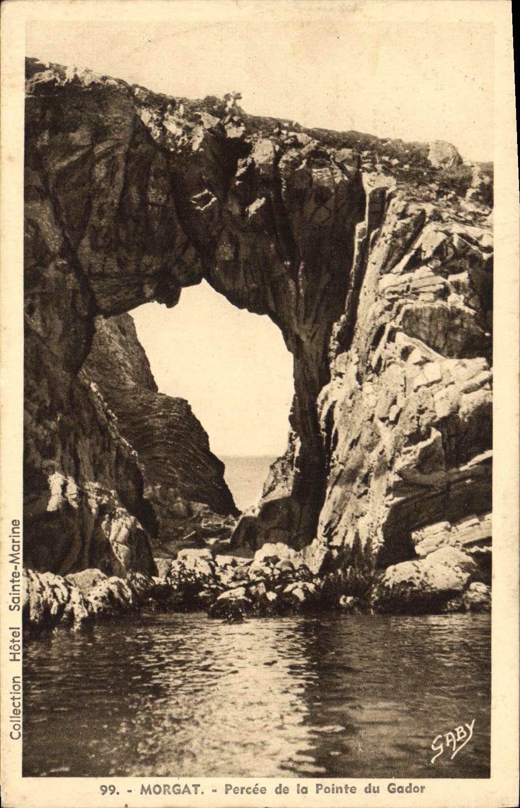 CPA Morgat Percee de la Pointe du Gadar 