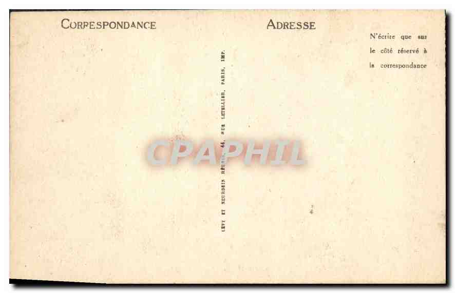 CPA Le Treport La Plage les Villas  — Rückseite