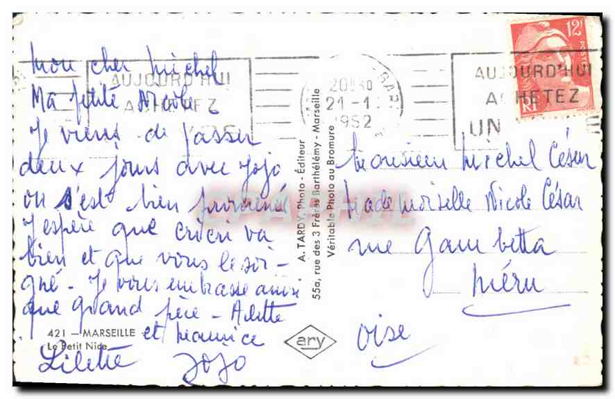 CPA Marseille Le petit Nice — Reverso