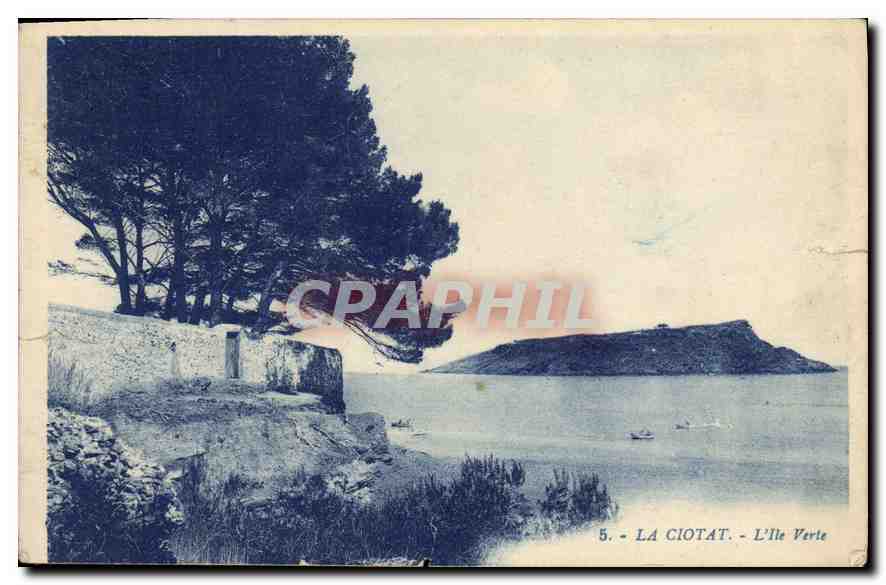 CPA La Ciotat L'Ile Verte 
