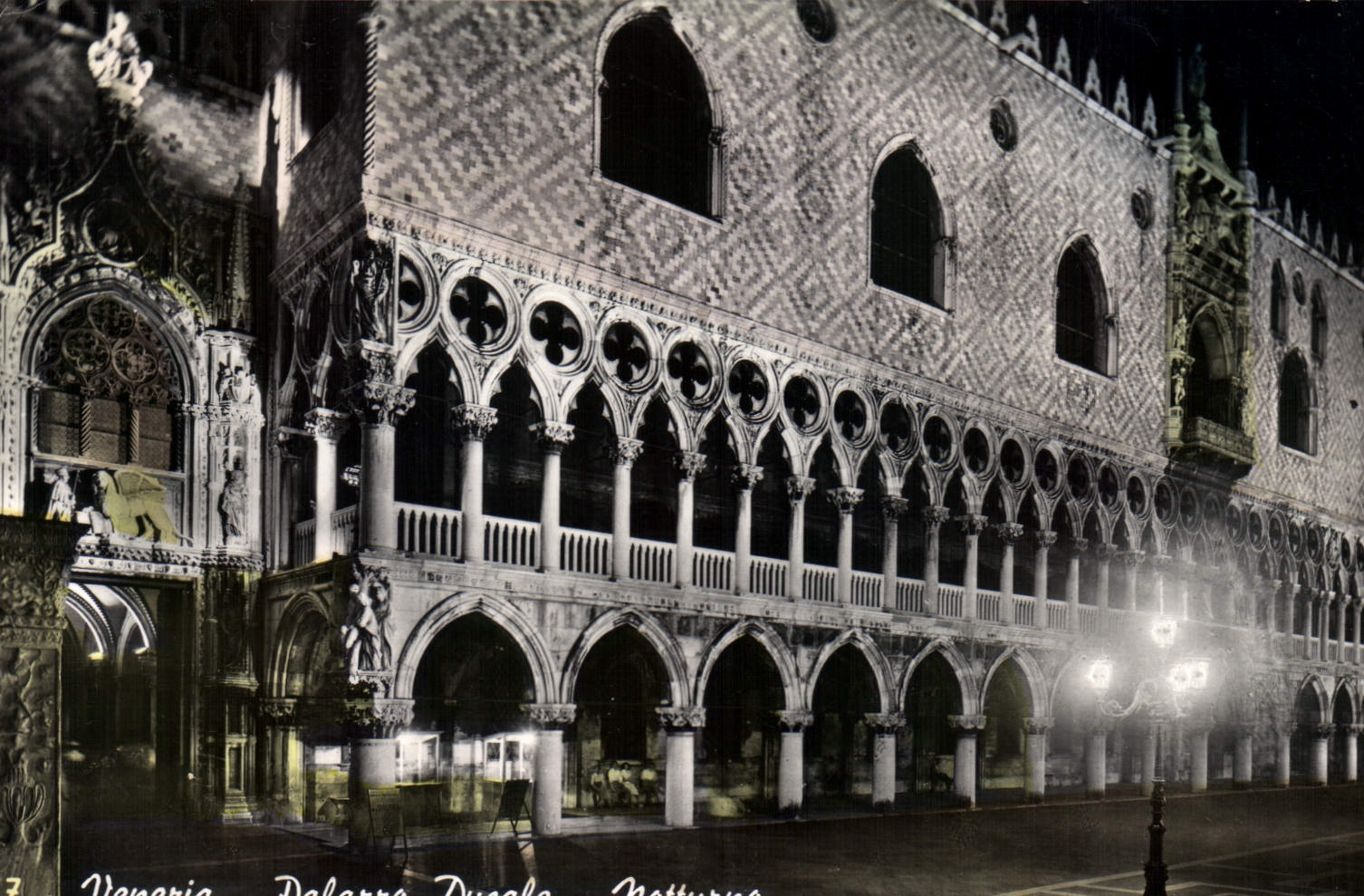 CPA Palais Ducal Nocturne 