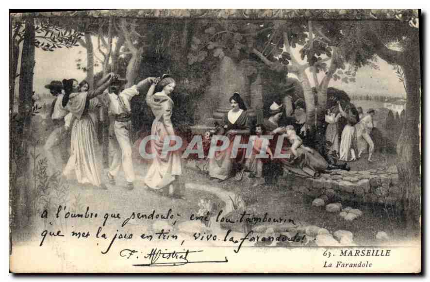 La Farandole — Danse en forêt — F. Affistiat, n°63, MARSEILLE