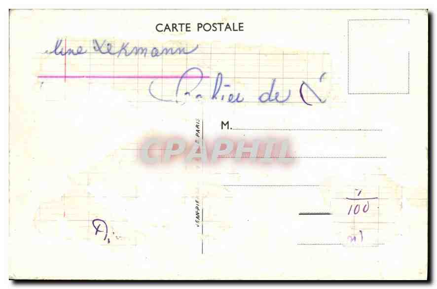 CPA Provence Marseille Toulon  — Verso