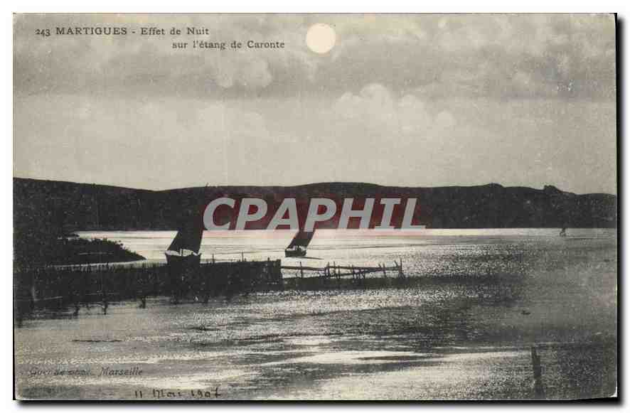 Martigues - Effet de Nuit sur l'étang de Caronte — G. de M. Marseille, n° 243