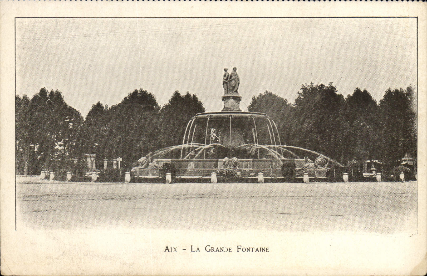 Aix — Die Große Fontäne — Verlag Provence-Postcard