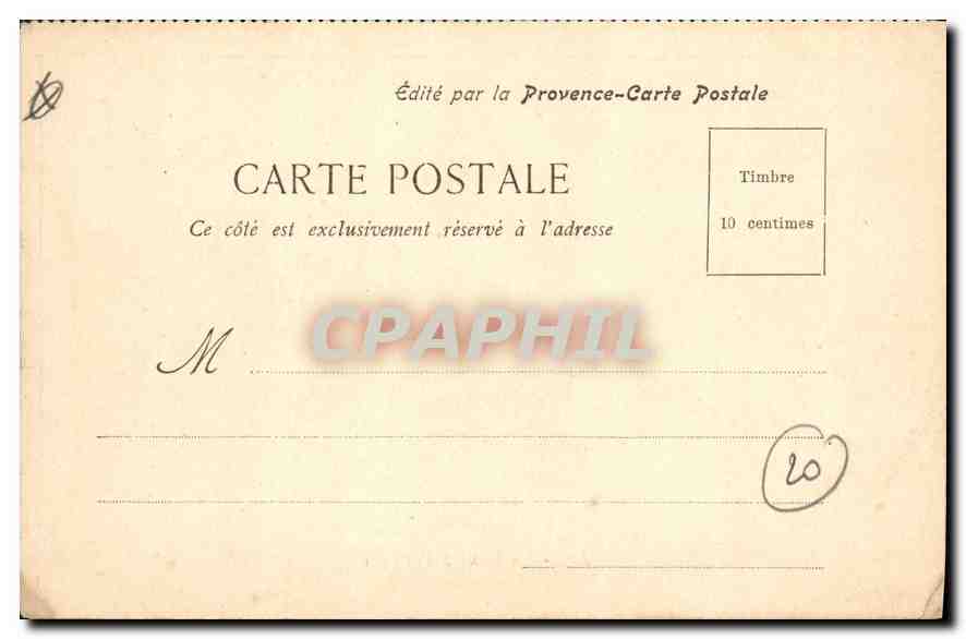 Aix — Die Große Fontäne — Verlag Provence-Postcard — Rückseite